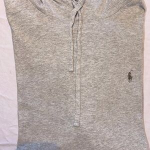 Polo Ralph Lauren Men's Gray Lightweight Hoodie Sweatshirt Extra Large